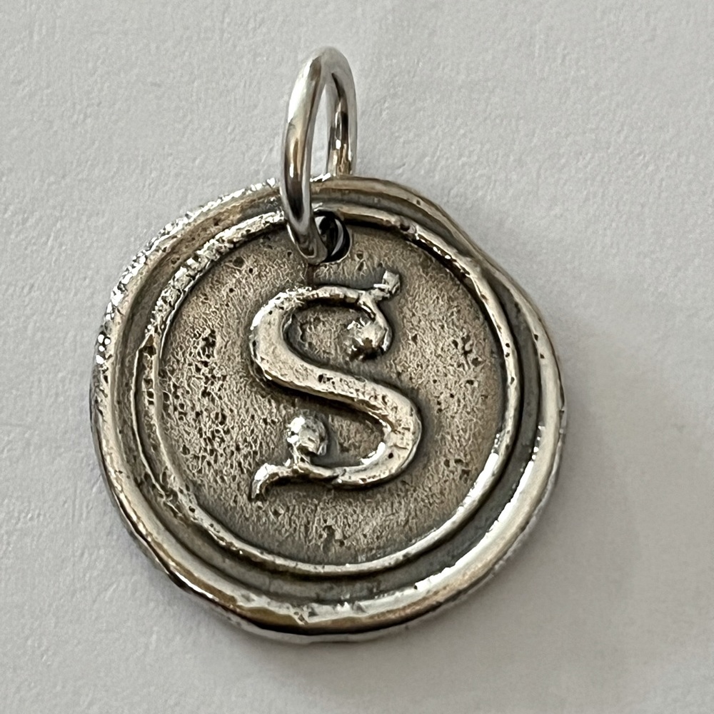 NWOT Waxing Poetic sterling silver ‘S’ charm